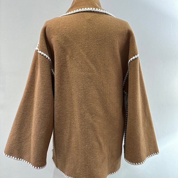 Draped Fringed Combo Jacket NWT (Small) - Picture 5 of 5